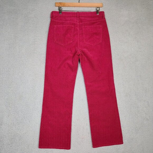 J.Crew Pants Women 29 Pink Corduroy Stretch High-Rise Straight Leg Classic Retro - Picture 2 of 11